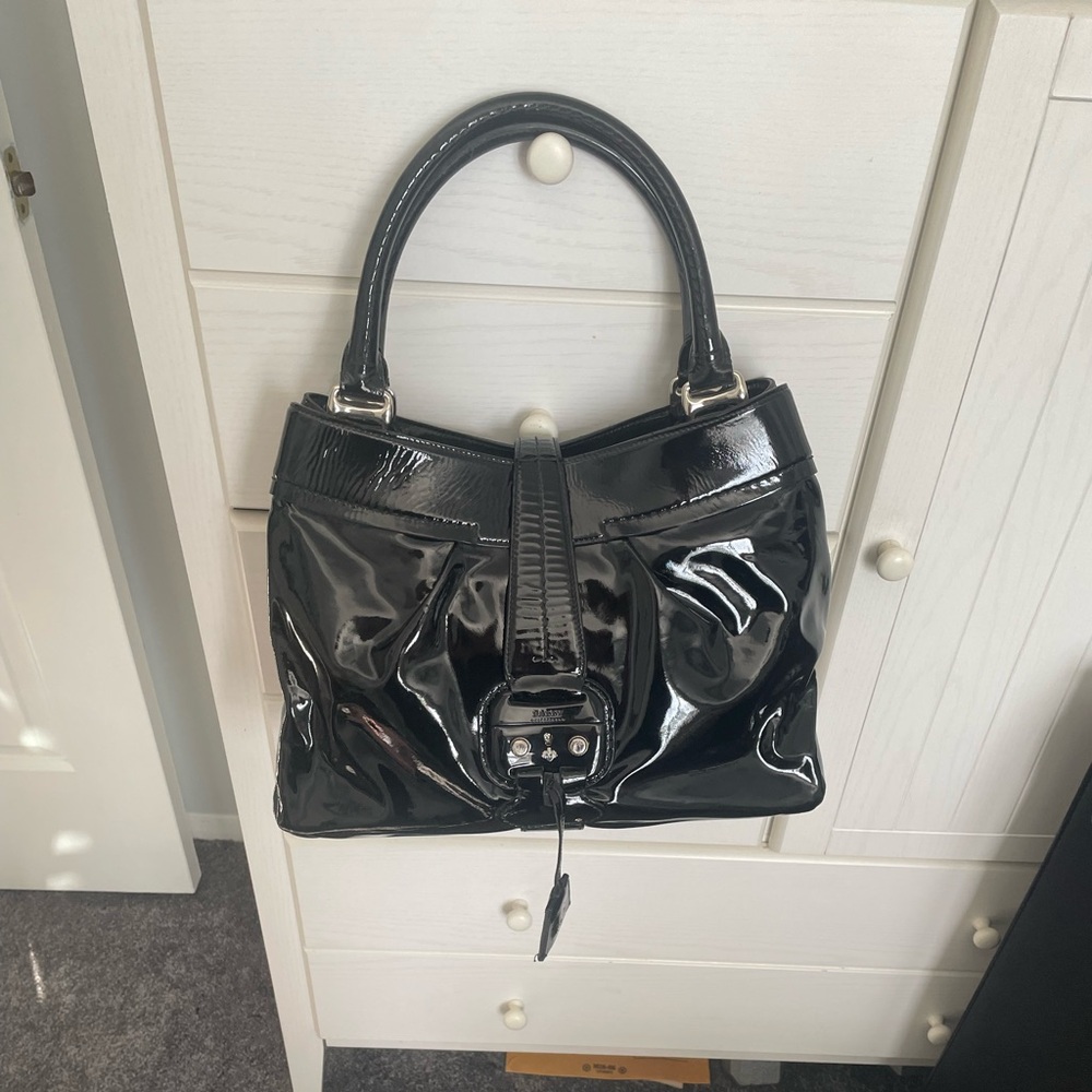Bally Patent Black Tote Bag